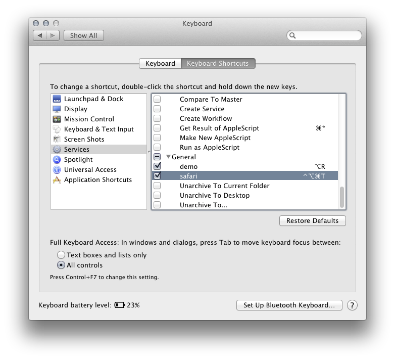 chrome mac shortcuts